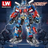Đồ chơi Lắp ráp Robot Optimus Prime Lewan 7043 Autobot Xếp hình thông minh Mô hình người máy [553 Mả