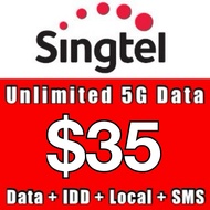 Singtel Prepaid $35 Unlimited 5G 4 Week Data Plan Top Up / Recharge/ 手机充值