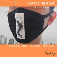 - Anti Dust Cotton Face Mask / Washable Face Mask / Printed Mask