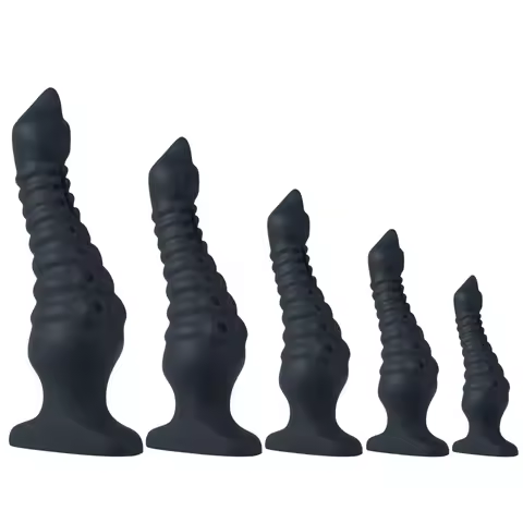 Octopus Tentacle Anal Plugs Anul Soft Buttplug Wearable Black Dildo Women Vagina G-Spot Massager Men