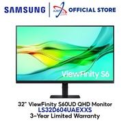 SAMSUNG LS32D604UAEXXS 32" VIEWFINITY S60UD MONITOR ( 32" IPS QHD / 5MS / 100HZ / HD MI + DP )