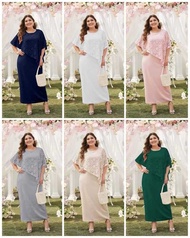 FAP Plus Size Ninang Gown For Wedding Party Dress Fit To XL