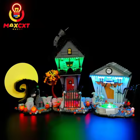 MAXCXT LED Light For LEGO 21351 Disney Tim Burton's The Nightmare Before Christmas Building DIY Deco