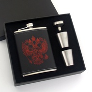 Bộ Bình Đựng Rượu Hip Flask Bằng Thép Không Gỉ 8 Oz Kèm Phễu 2 Cốc Bình Đựng Rượu Whisky Di Động Thí