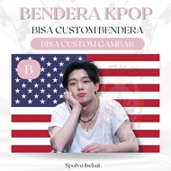 AMERICAN FLAG KPOP BOBBY IKON KPOP POSTER/ KPOP FLAG/ Kim Jiwon KPOP Tapestry/ Kpop Tapestry/