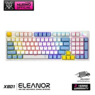 KEYBOARD (คีย์บอร์ด) NUBWO X801 ELEANOR (BLUE-WHITE) (RED SWITCH - MINI RGB - EN/TH) มีให้เลือก 2 สี