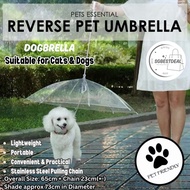 [SG STOCKS] 8 Ribs Pet Doggos Umbrella with Chain | Handheld Reverse Petbrella for Furkids | Suitabl