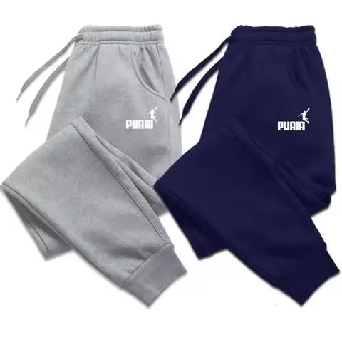 2025 Men's trousers for autumn and winter, men's casual pants, fashionable soft sportswear pants, jo