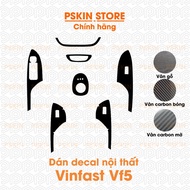 VF5 Interior decal stickers with matte carbon grain, glossy carbon grain, wood grain, high quality g