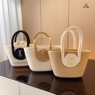 YY Grass Woven Bag Peekaboo Tote Bag Handbag Women's Bag