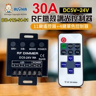Aloha LED Confluence _ Dd-112-54-01 Monochrome Light Bar Controller-11 Button Remote Control+Black I