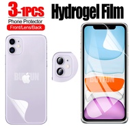 【cw】 1 3PCS Hydrogel Film For Apple iPhone 11 Pro Max Screen Protector Camera Protective Film For apple iphone 11 pro max touch film 【hot】