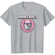 Minecraft Axolotl Adventures Circle Badge T-Shirt Premium Distro Kids T-Shirt
