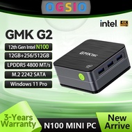 OGSIO  GMKtec G2 Mini Pc Windows 11 Pro Alder Lake N100 Intel 12th DDR5 12GB SATA 256GB/512GBWiFi 6 Desktop Computer Mini Pc Work