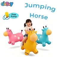 🇲🇾 Kids Jumping Horse 【Free Hand Pump】 PVC Inflatable Toy Bouncer Toy Baby Ride On