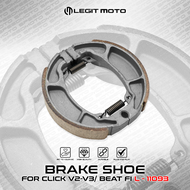 LEGITMOTO REAR BRAKE SHOE SET FOR CLICK V2 V3 / BEAT FI V2 V3 /  MIO I 125 / SPORTY /  AEROX V1 / XR