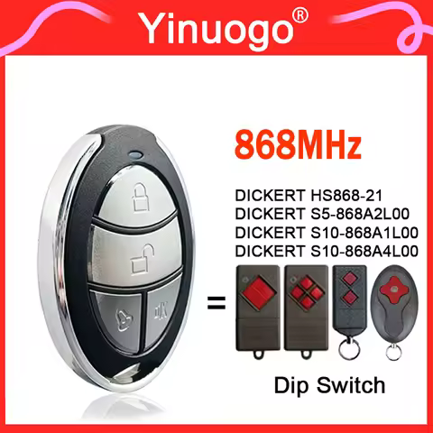 100% Clone DICKERT S10 S5 868 HS868-21 868MHz Garage Door Remote Control For DICKERT S10-868A4L00 S1
