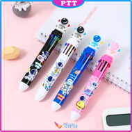 Pulpen Mekanik 10 Warna Pena Motif Boneka Astronot 3d Bolpen Gel Tinta Karakter Lucu Dengan Pilihan
