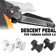 Motorcycle Accessories New Passenger Footpegs Pedal Rear Foot Cover Extended Footrests For Yamaha Au