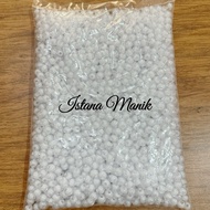 (1 Pound) White Acrylic Beads