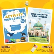 Worksheet First Activity Book for Children, Activity Book for Children 3 Years, 4 Years, Kindergarte