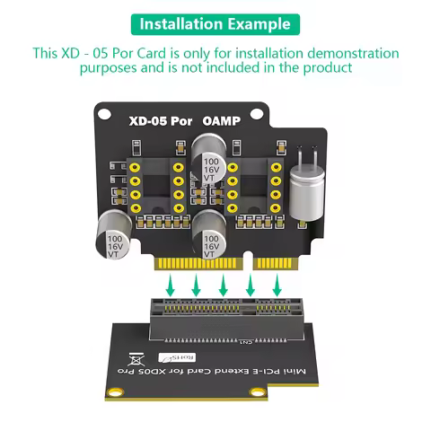 High-Speed PCI-E Vertical Conversion Card for XD05 Pro Mini PCI-E Extender Card for XD05 Pro Right-A