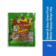 Sweet & Sour Dried Fruit White Papaya Strips 55g