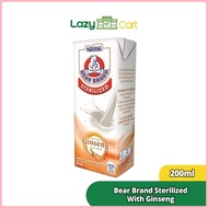 ♀ ◄ ◸ Lazycart Bear Brand Sterilized Milk With Ginseng 200ml Gatas