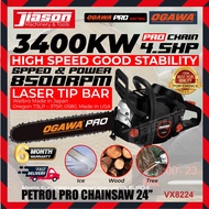OGAWA VX8224 PRO 24" Heavy Duty Chainsaw 65cc 3400kw 4.5HP