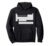 Black and White Periodic Table of Elements Hoodie