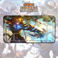 350x600x2mm Playmat Ezreal Riftbound LOL TCG Anime Game League of Legends