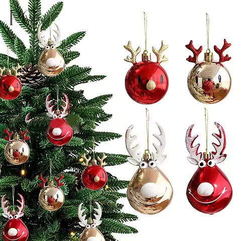 2Pcs/4pcs Christmas Tree Ornaments Xmas Tree Hanging Decoration Supplies Party Decor