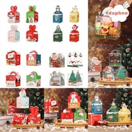 DAPHNE Xmas Candy Bags Snowman Packing Paper Box Merry Christmas Gift Festival Santa Party Supplies