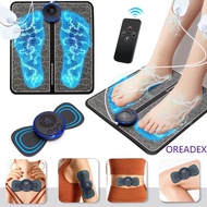 Electric EMS Foot Massager Accessories Pulse Muscle Stimulator Foldable Foot Massage Pad Relief Pain Relax,Support Dropshipping