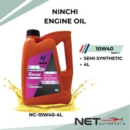 NINCHI ENGINE OIL 10W40 SEMI SYNTHETIC SP/CK (4L) (NC-10W40-4L)