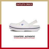 ใหม่และแท้ Crocs Crocband " White " รองเท้าแตะ 11016 - 100 รับประกัน 1 ปี