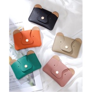 🇸🇬 (5colors) Elegant Leather Card Coin Bank Note Key Short Small Purse Wallet Holder [CHRISTMAS GIFT]