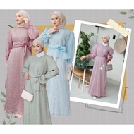 ASKA.ID - SALSA BALLON DRESS ORGANZA BROCADE GAMIS