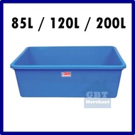 Blue Plastic Fish Tank Pond / Tangki Plastik Tank Polytank Pembiakan Ikan Laga Guppy Aquaponic Aquarium Big Basin