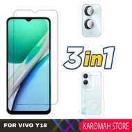 3 INC 1 Tempered Glass VIVO Y18 Clear Screen Protector