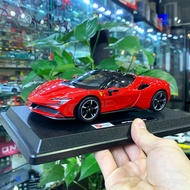 Mô hình xe Ferrari SF90 Stralade tỉ lệ 1:24 hãng Bburago