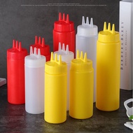 Ketchup Squeeze Bottle Plastic Condiment 3 Hole Dispensing Oil BBQ Sauces Paint