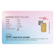 Hot❏❇Public Gold LBMA Bullion Bar 0.5g (Au 999.9) - KLCC