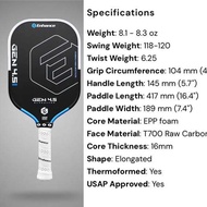 Enhance Gen 4.5 Elongated Pickleball Paddle (16mm)