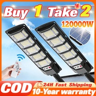【 BUY 1 TAKE 2 】Lampu Solar Light Outdoor Lighting 120000W Street Light Super Bright Waterproof IP68