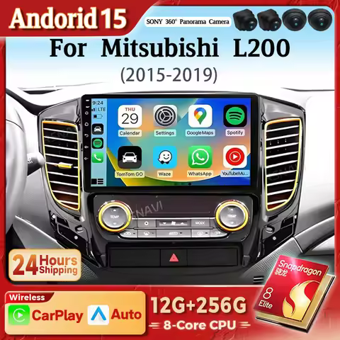 Android 15 Carplay Car Radio Multimedia For Mitsubishi Pajero Sport 3 L200 5 Triton 3 2015 - 2017 20