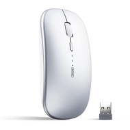 INPHIC Bluetooth Mouse, Slim Silent Rechargeable Wireless Mouse (Tri-Mode: BT 5.0/4.0+2.4G), 1600DPI