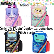 Smiggle Movin Id Lunchbox with Strap | Lunch box | Lunch bag | Lunchbox Blue Pink Flower Dino