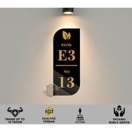 Minimalist AESTHETIC Acrylic House Number CUSTOMbebas THEMA E010