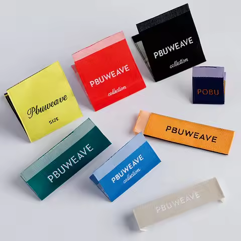 1000pcs Handmade Woven Labels For Clothing Garment Label Personalized Logo Washable Garment Tags Sew